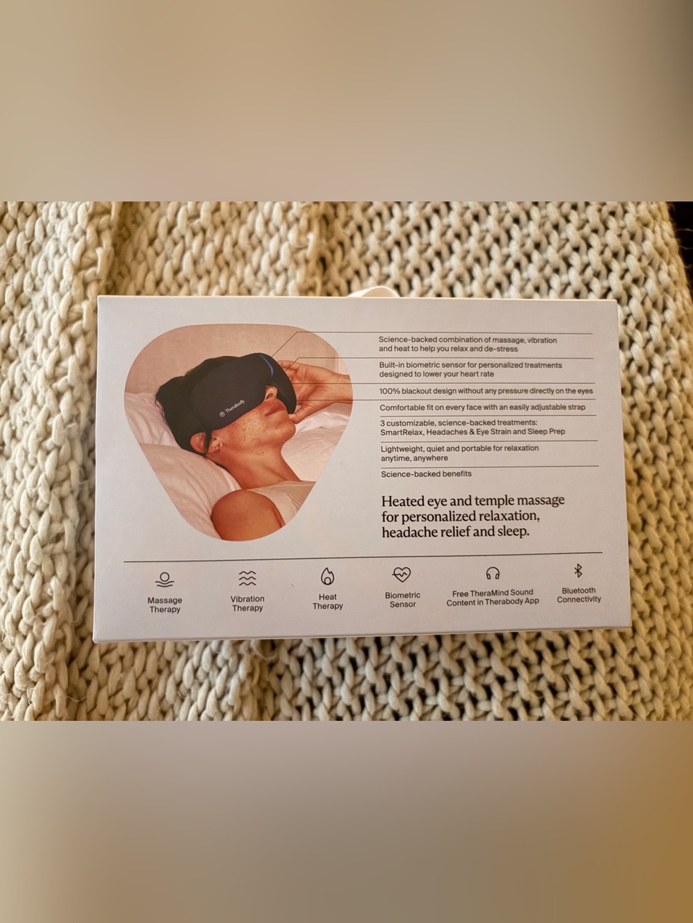 Therabody SmartGoggles 2nd Gen Wellness Eye Mask - Picture 2 of 3